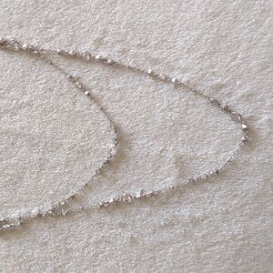 Kendra Scott Wyndham Long Necklace Rhodium Silver Station Crystals Sparkle